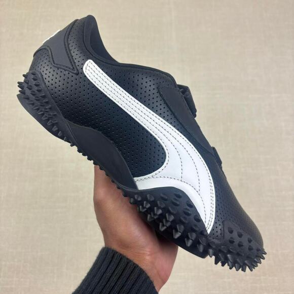🐼 2024 Puma Mostro Perforated Leather “Black White” 7.5W - Picture 1 of 7